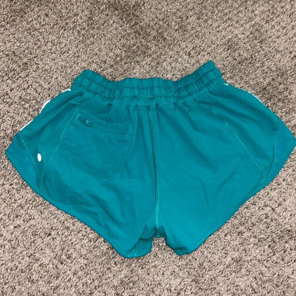 teal lululemon hottie hot shorts